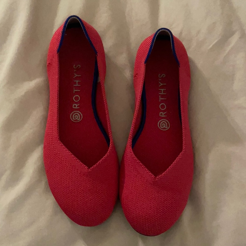 Pink Rothys flat size 9